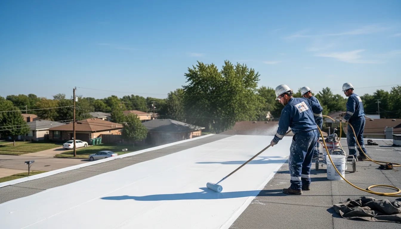 Commercial roof coating in Robbins, NC near me